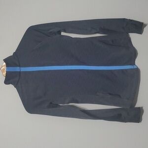 Under Amour Shirt Y2k Womens XS X-small Dark Gray Long Sleeve Zippered